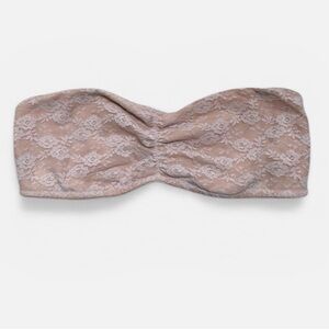 Victoria’s Secret PINK nude lace bandeau bralette size M